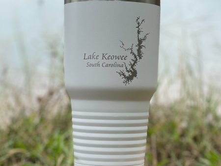 Lake Keowee Tumbler 30 oz - White Online Hot Sale