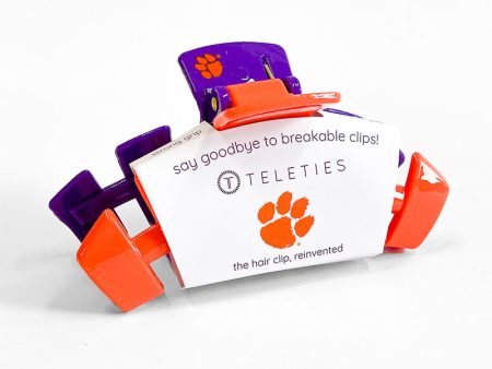 Teleties Medium Hair Clip - Clemson Cheap