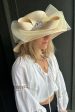 Elizabeth Hat with Broach - Cream For Cheap