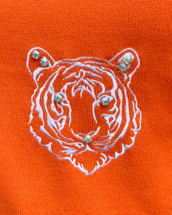 Bejeweled Tiger Sweater For Cheap