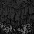 Andromeda Ruffled Black Lace Skirt by Punk Rave Hot on Sale