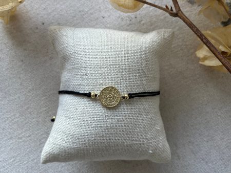 Adjustable Leather & Coin Bracelet Discount