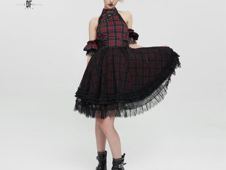 Darlene Punk Plaid Dress by Devil Fashion on Sale