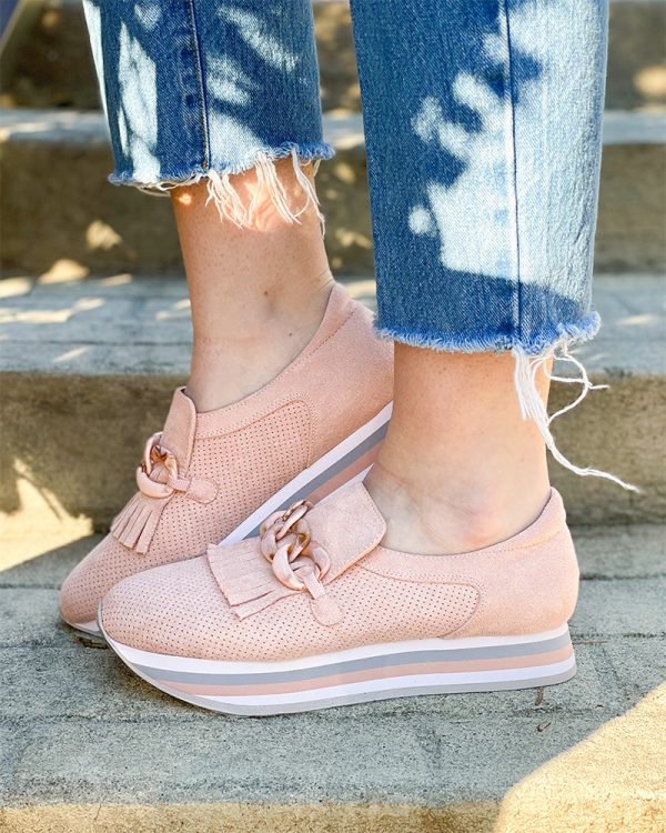 Matisse Bess Platform Loafer - Blush Hot on Sale