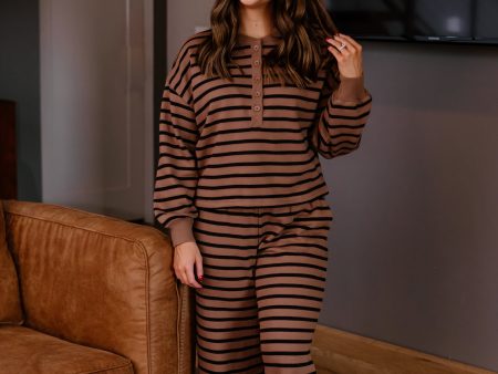 Penny Striped Set | Brown Black Fashion