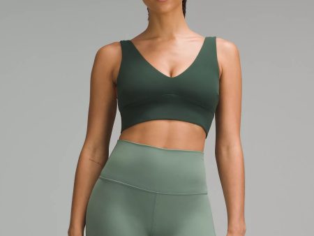 lululemon Align™ V-Neck Bra *Light Support, C D Cup | Legacy Green Online Hot Sale