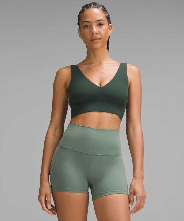 lululemon Align™ V-Neck Bra *Light Support, C D Cup | Legacy Green Online Hot Sale