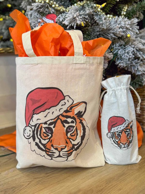 Santa Tiger Wine Bag Fashion