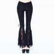 Charmed Lace Up Flared Pants by Devil Fashion Supply