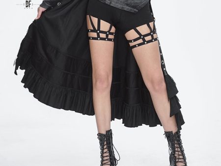 Belle Vale Frilly Half Skirt by Devil Fashion Online Sale