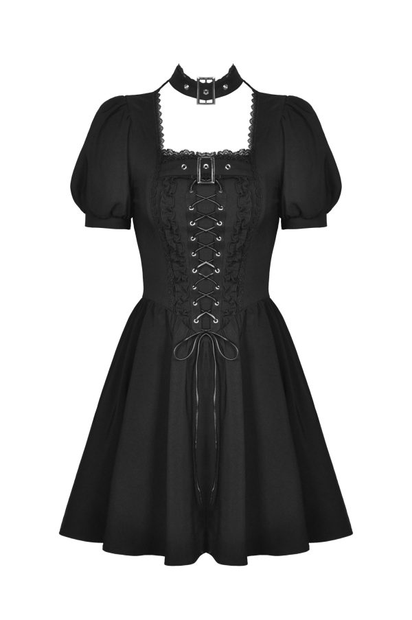 Dauphine Gothic Lace Up Dress by Dark In Love Hot on Sale