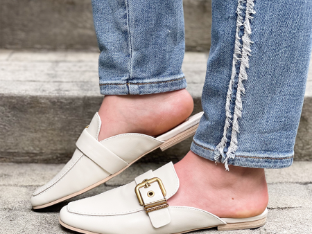 Dolce Vita Santel Flats - Ivory Leather For Discount