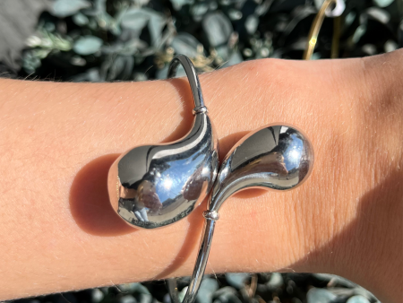 Teardrop Silver Bracelet Online now