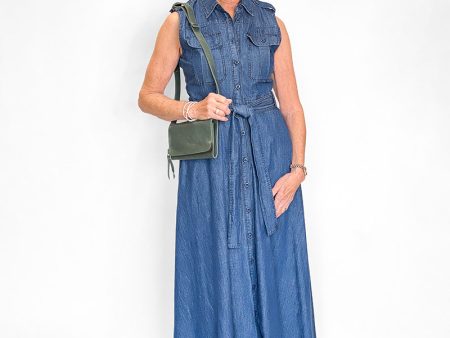 Amanda Denim Maxi Dress Supply