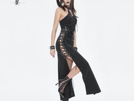 Arya Gothic Split Dress by Devil Fashion For Cheap