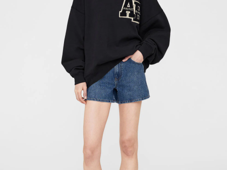 Miles Oversized Sweatshirt Letterman Hot on Sale