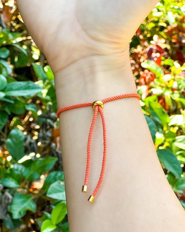 Adjustable Cord Clemson Bracelet - Orange For Discount