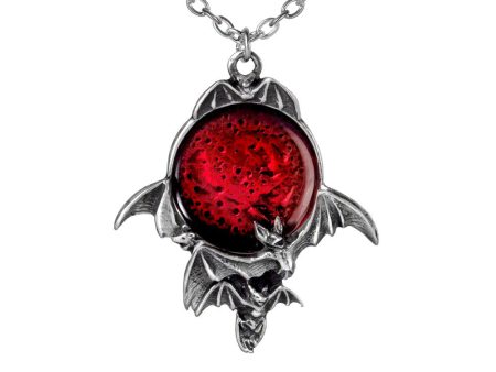 Blood Moon Pendant Necklace by Alchemy Gothic For Cheap