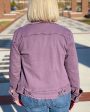 Cotton Twill Jacket - Purple For Cheap