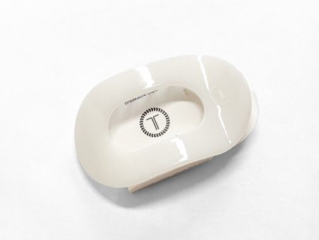 Teleties Small Flat Round Clip - Coconut White Discount