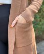 Camel Hooded Cardigan Sale