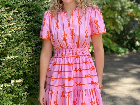 Sweet Summertime Bow Dress - Cinched Waist Online