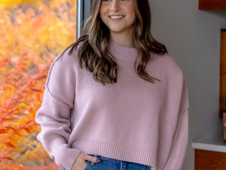 Easy Street Crop Pullover | Lost Petal on Sale