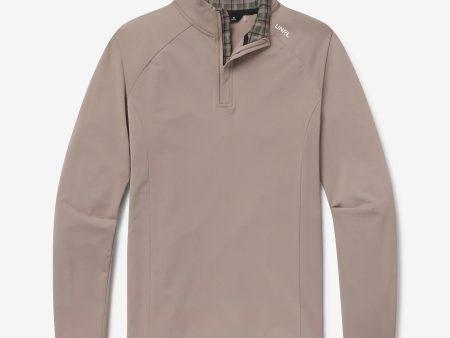 Men s UNRL Highlands Quarter Zip | Taupe Plaid Online Sale