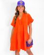 Tiered Dress - Tangerine Sale