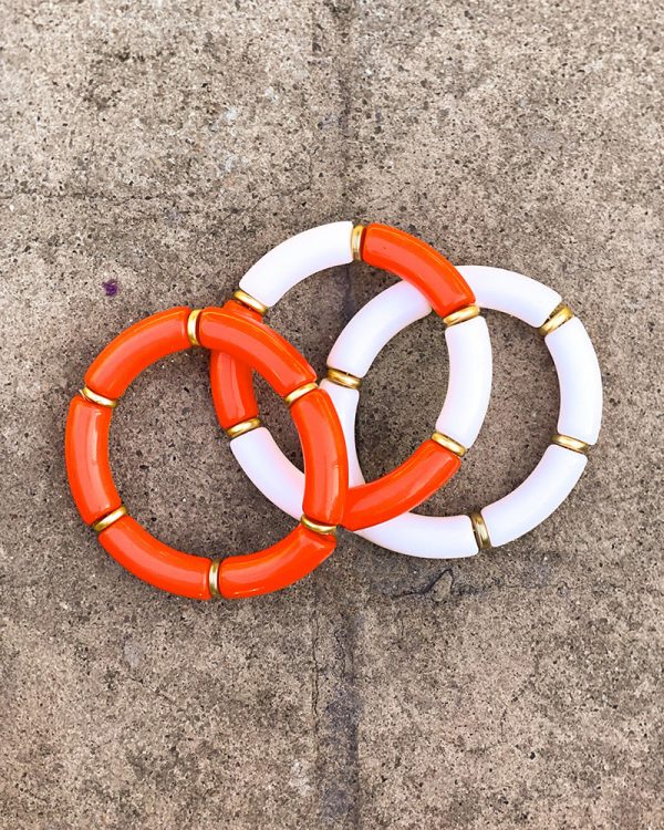 All In Stack - Orange and White For Cheap