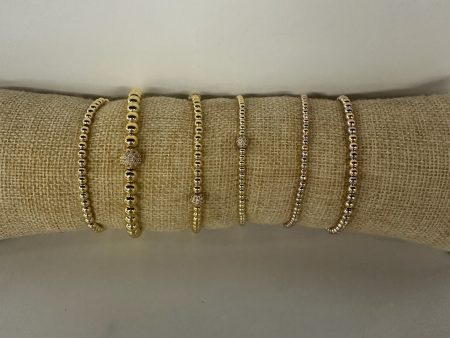 Gold Stretch Layering Bracelets Supply