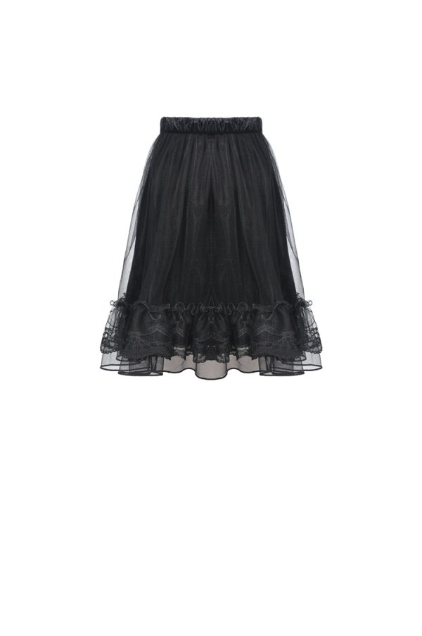 Cemetery Lane Velvet Skirt by Dark In Love Online Hot Sale