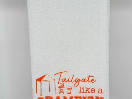 Tailgate Like a Champion Hand Towel Hot on Sale