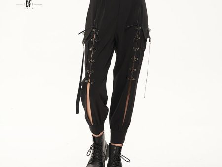 Terror Tie Up Pants by Devil Fashion Online now