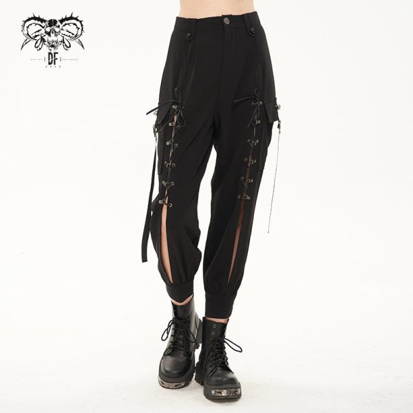 Terror Tie Up Pants by Devil Fashion Online now