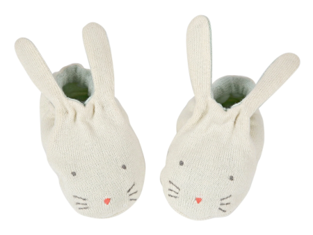 Mint Bunny Baby Booties Supply