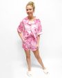 Tiger Satin Pajama Shirt - Pink Discount