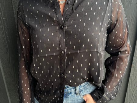 Black And Gold Blouse Online