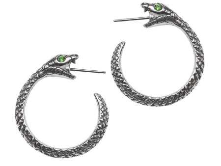 Serpent Hoop Earrings by Alchemy Gothic Supply