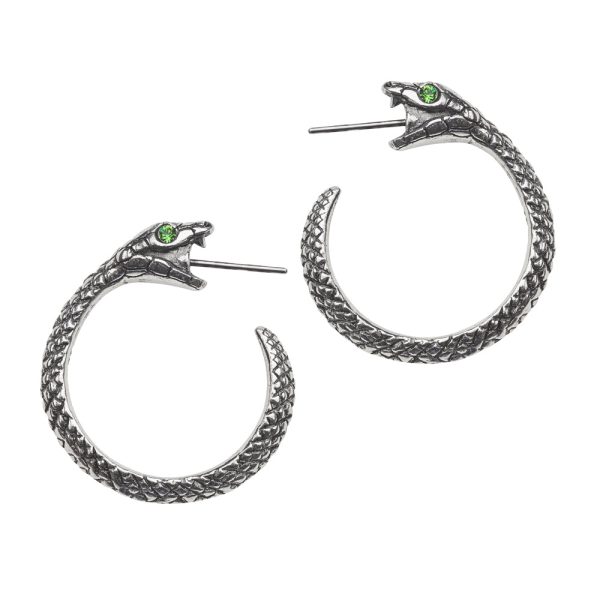 Serpent Hoop Earrings by Alchemy Gothic Supply