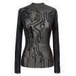 Circuit Mesh Top by Devil Fashion Sale