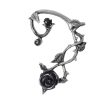 Black Rose Ear-Wrap by Alchemy Gothic Online