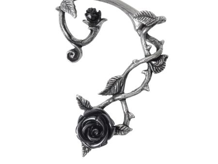 Black Rose Ear-Wrap by Alchemy Gothic Online