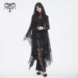 Cordelia Gothic Lace Hooded Tassle Vest by Devil Fashion Hot on Sale