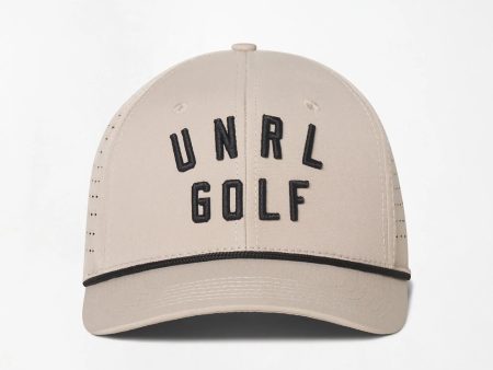 UNRL Golf Vintage Rope Snapback | Tan Black Fashion