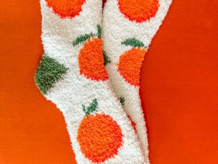 Cozy Oranges Socks Online Sale