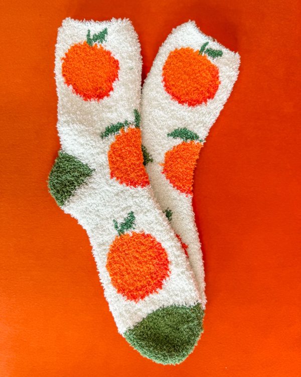 Cozy Oranges Socks Online Sale