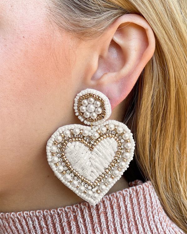 Sweetheart Beaded Earrings Online Hot Sale