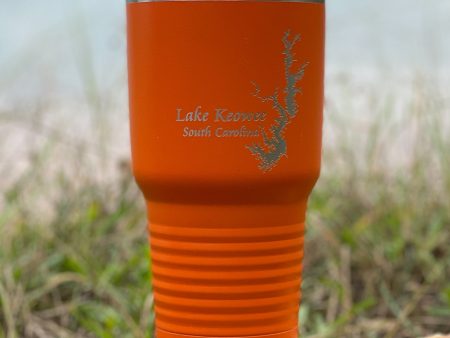 Lake Keowee Tumbler 30 oz - Orange For Cheap