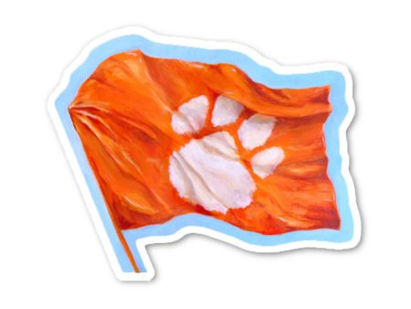 Tiger Flag Sticker Fashion